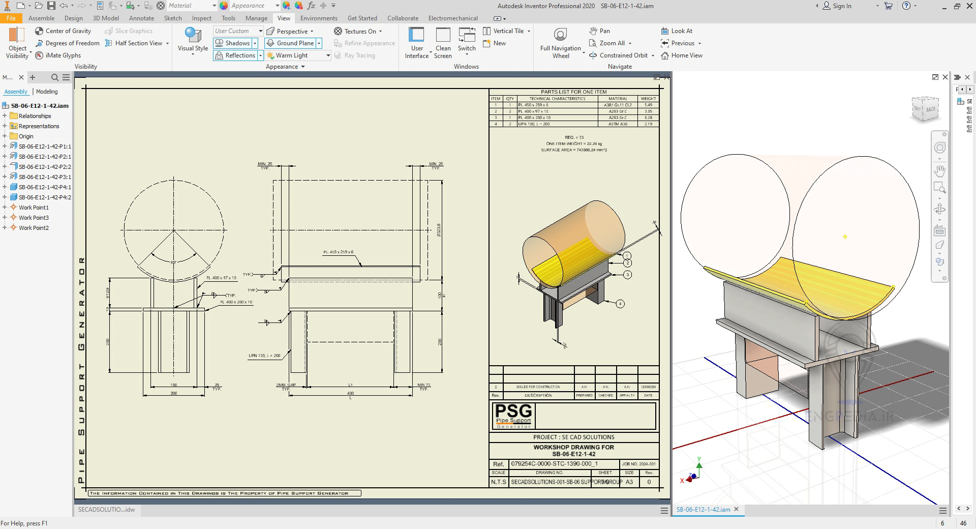 Pipe Support Generator