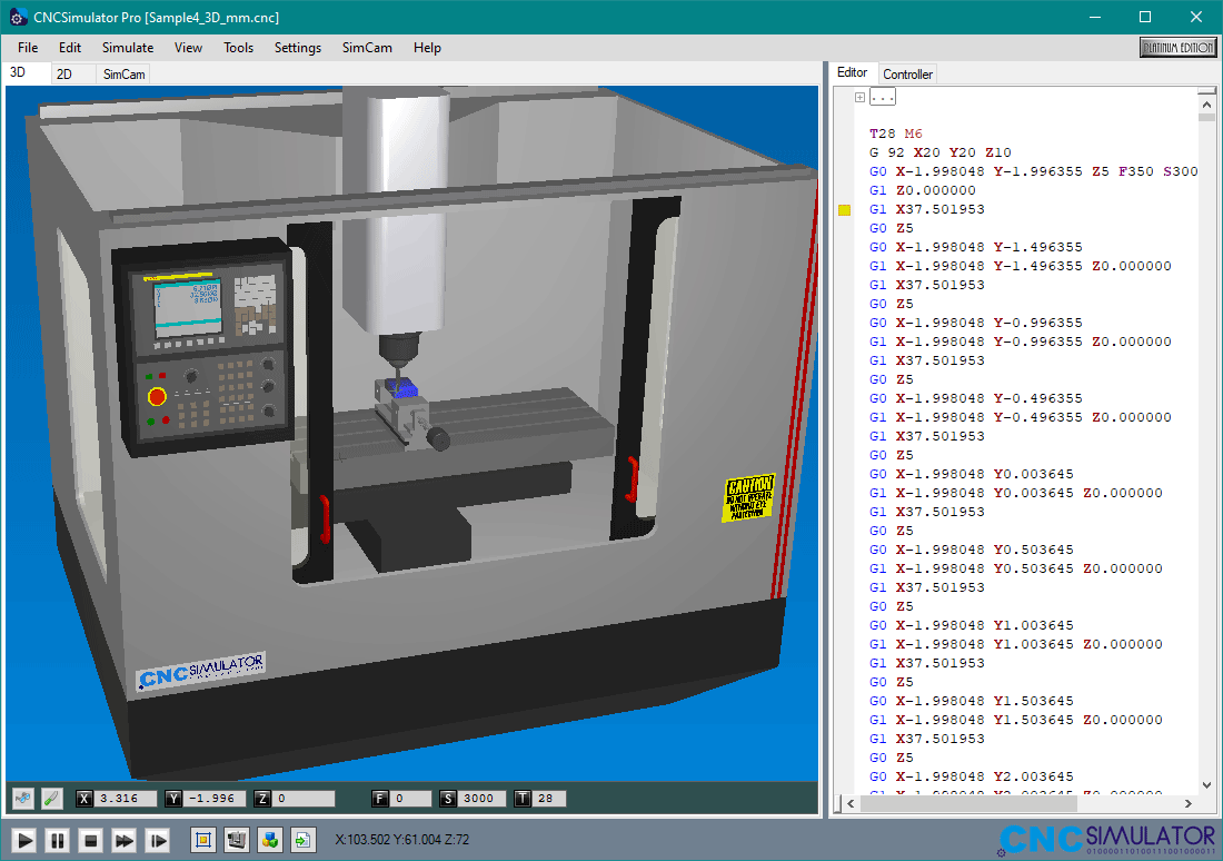 CNC Simulator Pro
