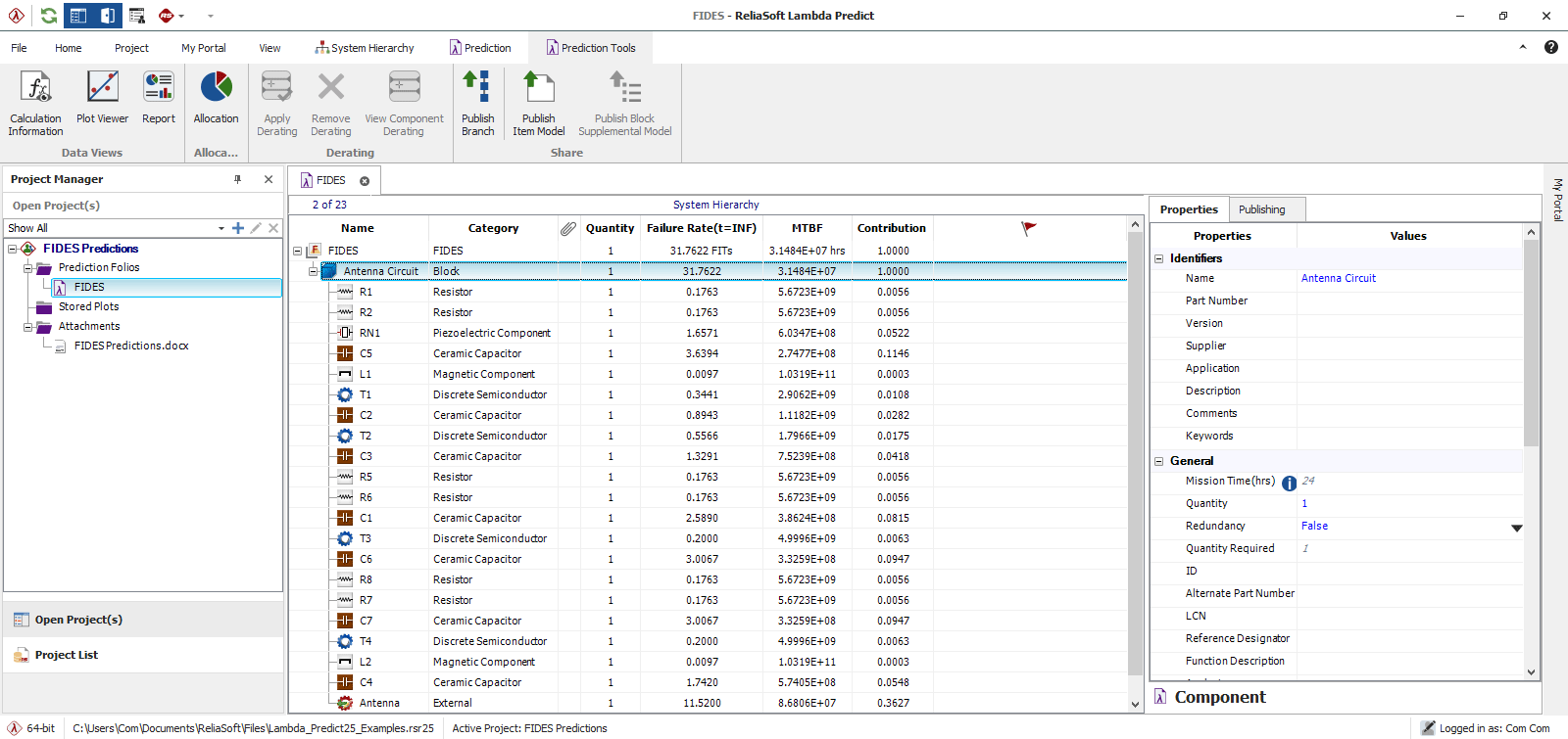 ReliaSoft Lambda Predict