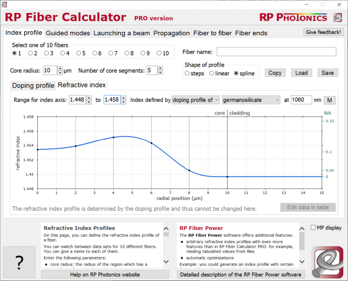 RP Fiber Calculator