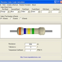 نرم افزار Resistor Color Code Calculator